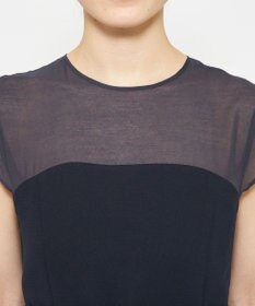 uncrave ウォッシャブルダブルクロス ビスチェブラウス(フレンチスリーブ)