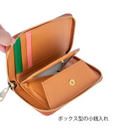 tsumori chisato CARRY スカラップコンビ ラウンドファスナー折り財布 2つ折り財布
