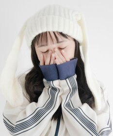 WEGO ウサミミニットキャップ