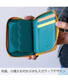 tsumori chisato CARRY スカラップコンビ ラウンドファスナー折り財布 2つ折り財布