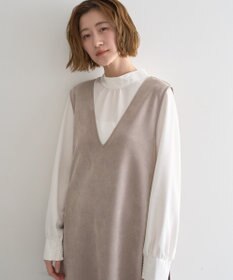 YECCA VECCA 【2点SET】ブラウスセットプリーツMIXジャンスカ