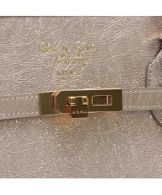 A.D.M.J. 【牛革】クラックメタル/イタリアンレザー前金具付トートL