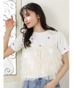 Green Parks ・ＥＬＥＮＣＡＲＥ　ＤＵＥ　２ｗａｙラメチュールフリルキャミ