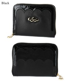 tsumori chisato CARRY スカラップコンビ ラウンドファスナー折り財布 2つ折り財布