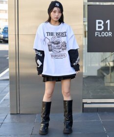 WEGO 【ユニセックス着用ITEM】グラフィックアンサンブルT（LS）