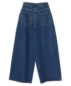 earth music&ecology タックワイドデニムパンツ