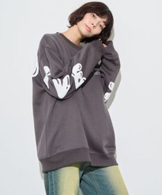 WEGO 【ユニセックス着用ITEM】ストレートラインロゴグラフィックプルオーバー