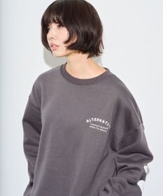 WEGO 【ユニセックス着用ITEM】ストレートラインロゴグラフィックプルオーバー