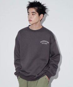 WEGO 【ユニセックス着用ITEM】ストレートラインロゴグラフィックプルオーバー