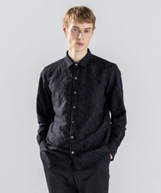 JOSEPH HOMME 【新素材】テクノスラブジャガード 　レギュラーカラーシャツ ブラック系