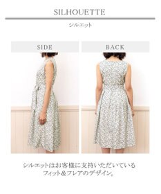 Tiaclasse 【洗える】華やかに着こなせる花柄ワンピース