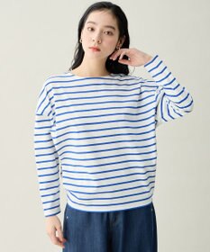 ANY L コクーンボーダープルオーバー