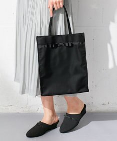 ANY SIS 【巾着ポーチ付き】リボンヒール スリッパ