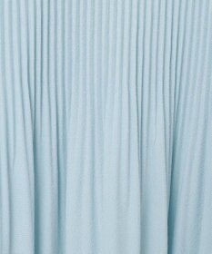 Feroux 【洗える】プリーツコンビ半袖 ブラウス