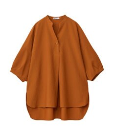 CRAFT STANDARD BOUTIQUE バンドカラーバックタック５分袖ブラウス