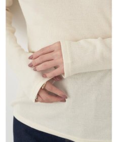 earth music&ecology レースＶネックテレコインナー