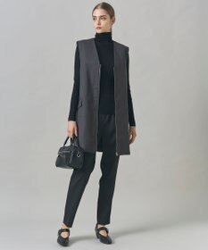 ICB 【洗える・リバーシブル着用可】T/Wツイルキルト リバーシブル パディング ジレ