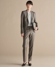 ICB 【WEB限定カラーあり・速乾・洗える】BackSatinAmunzen バンドカラーブラウス