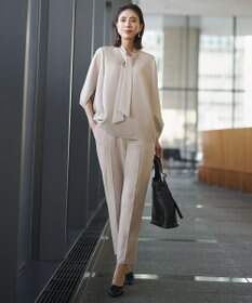 ICB 【WEB限定カラーあり】FluidBackSatin ドロストパンツ