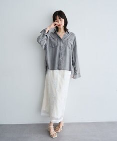 YECCA VECCA 【販売なし】バイオ加工ウ゛ィンテージデニムシャツ