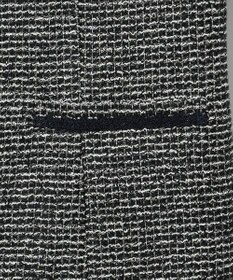 ANY SIS シャイニーストレッチツイード ノーカラージャケット