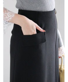 Te chichi メルトンジャージートラペーズスカート