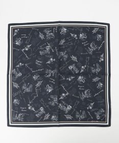 J.PRESS LADIES Ville de Paris スクエア プリント スカーフ
