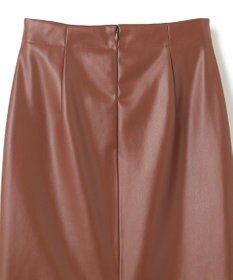 BEIGE， DUPHOT / フェイクレザースカート