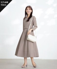 Tiaclasse 【セレモニー・新色追加】リボンベルトフレアワンピース