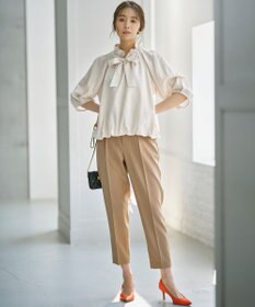 組曲  ギャザーリボン バルーンブラウス