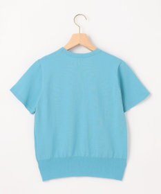 組曲 S 【洗える・6色展開】ポケット付き 半袖ニット