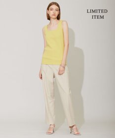 ICB L 【WEB限定・洗える】 ブロードステッチリブ タンクトップ