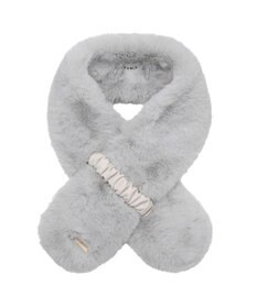 MOONBAT FURLA フェイクファーくしゅくしゅリボンマフラー