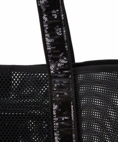 TOPKAPI 【TREASURE TOPKAPI】スパンコール ハンドル メッシュ トート バッグ
