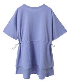 earth music&ecology 【接触冷感/洗濯機可】異素材ドッキングドロストチュニック