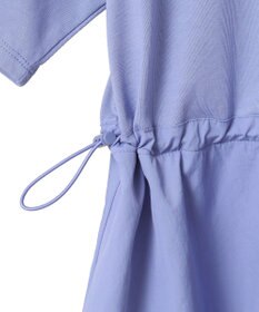 earth music&ecology 【接触冷感/洗濯機可】異素材ドッキングドロストチュニック