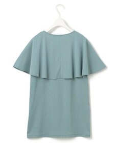 ICB 【接触冷感・UVケア・洗える】 ハイツイストスムース ケープデザインカットソー