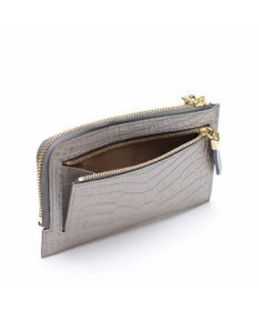 A.D.M.J. 【牛革】クロコ型押しオーガナイザーパース