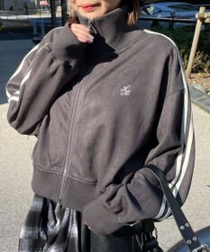 WEGO スエードポンチクロップドトラックジャケット