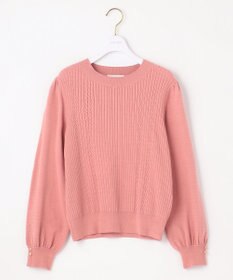 ANY SIS 【CICA加工】ケーブルポイント ニット