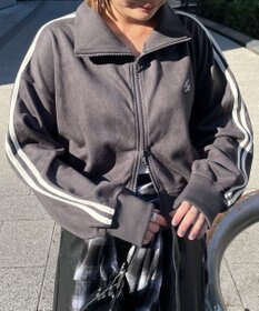 WEGO スエードポンチクロップドトラックジャケット