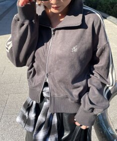 WEGO スエードポンチクロップドトラックジャケット