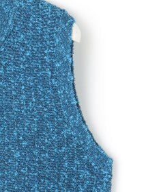 ICB 【洗える】 カラーニットツイード ベスト