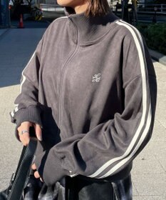 WEGO スエードポンチクロップドトラックジャケット