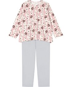 Wing パジャマ 【「plune.」(プルーン）コラボ】 長袖 長ズボン 綿100％ スムース素材 ゆったりシルエット かぶりタイプ 丸首 ルームウェア レディース EP5062 ウイング／ワコール