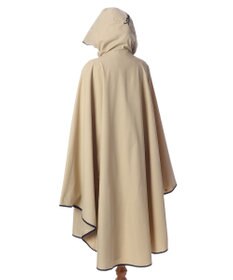 MOONBAT POLO RALPH LAURENRL パイピングレインポンチョ 無地 75デニール 収納袋付き