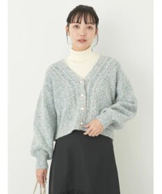 earth music&ecology ラメスラブニットカーディガン