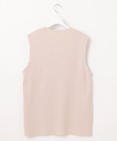 J.PRESS LADIES 【洗える】COTTON ACETATE キーネック ニット ベスト