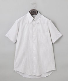 GOTAIRIKU 春夏向け【形態安定】SUMMERPREMIUMPLEATS_スナップダウンカラー 半袖ドレスシャツ_ブラウン(25年限定色)