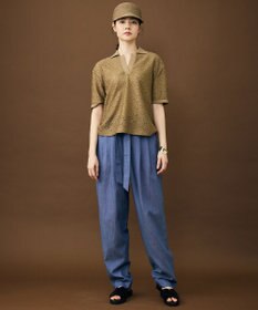 自由区 ラッセルレースジャージー トップス